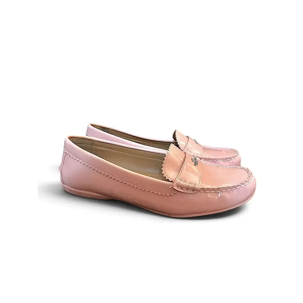 Coach Odette Patent Leather Driving Loafers | Blush Pink | Women’s 9.5B